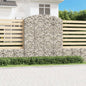 JUNG Vida Gabione mit Hochbogen 200x30x220/240 cm Verzinktes Eisen