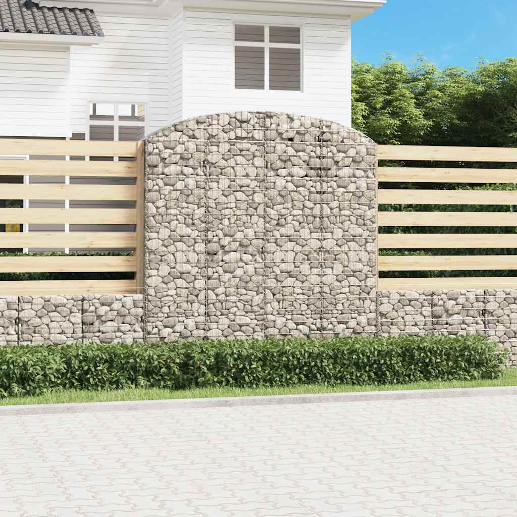 JUNG Vida Gabione mit Hochbogen 200x50x200/220 cm Verzinktes Eisen