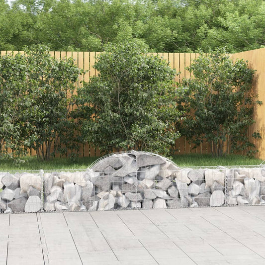 JUNG Vida Gabione mit Hochbogen 200x30x40/60 cm Verzinktes Eisen