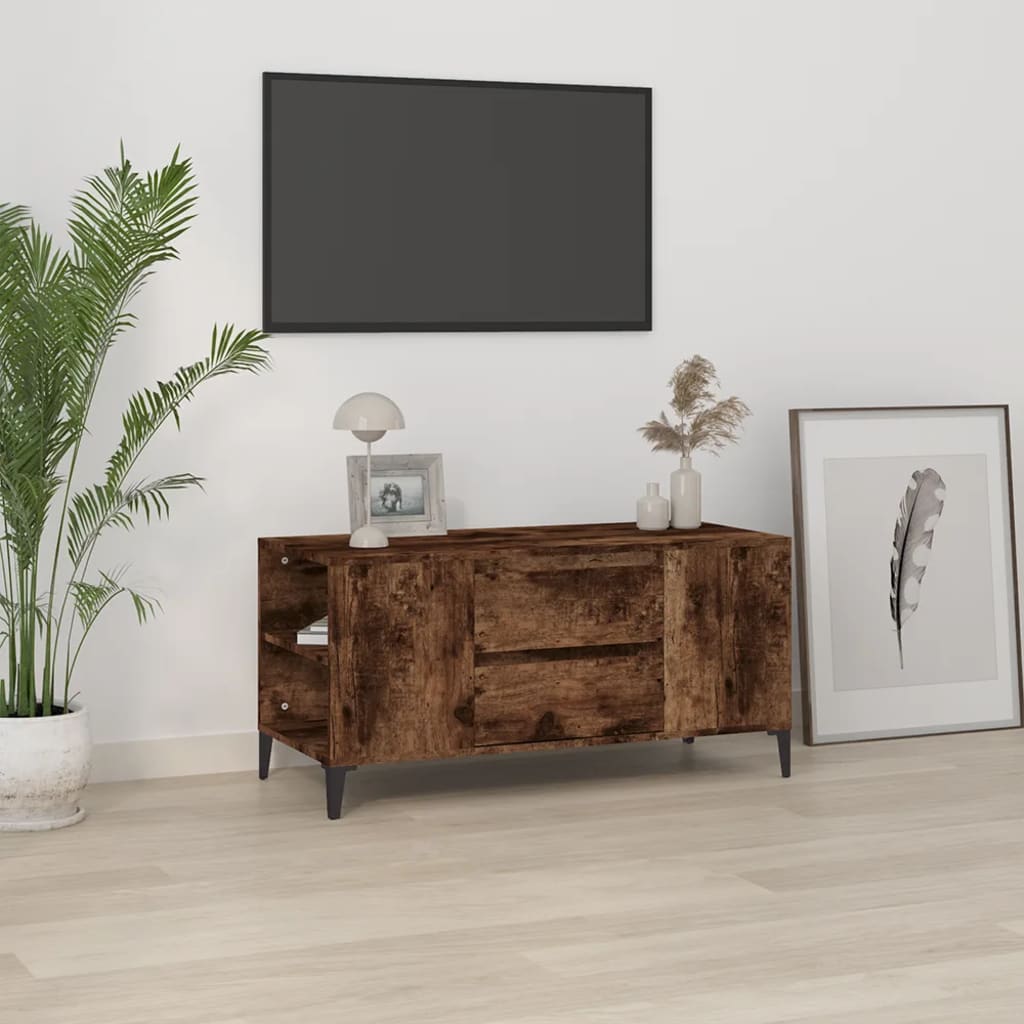 JUNG Vida TV-Schrank Räuchereiche 102x44,5x50 cm Holzwerkstoff