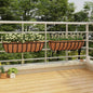 JUNG Vida Wand-Pflanzkörbe 2 Stk. Kokoseinlage Schwarz 61x19x16 cm Stahl