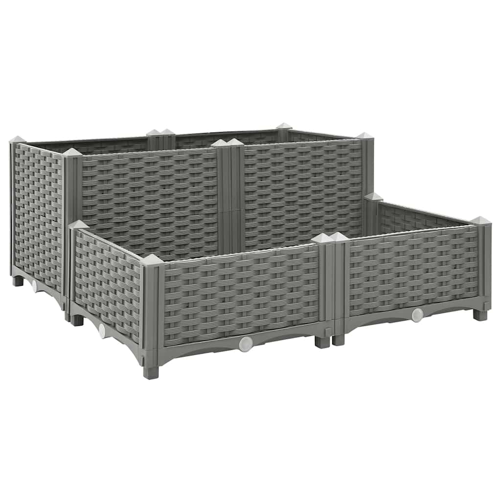 JUNG Vida Hochbeet 80x80x38 cm Polypropylen