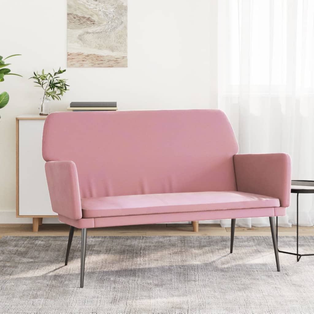 JUNG Vida Sitzbank Rosa 108x79x79 cm Samt