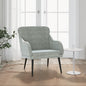JUNG Vida Sessel Hellgrau 63x76x80 cm Samt