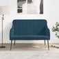 JUNG Vida Sitzbank Blau 110x76x80 cm Samt