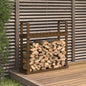 JUNG Vida Kaminholzregal Honigbraun 110x35x108,5 cm Massivholz Kiefer