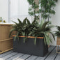 JUNG Vida Pflanzkübel Schwarz 80x40x40 cm Poly Rattan