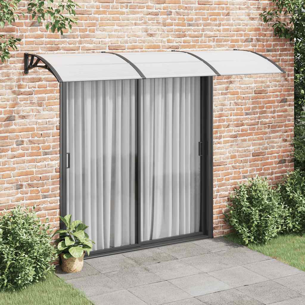 JUNG Vida Türvordach Schwarz 300x100 cm Polycarbonat
