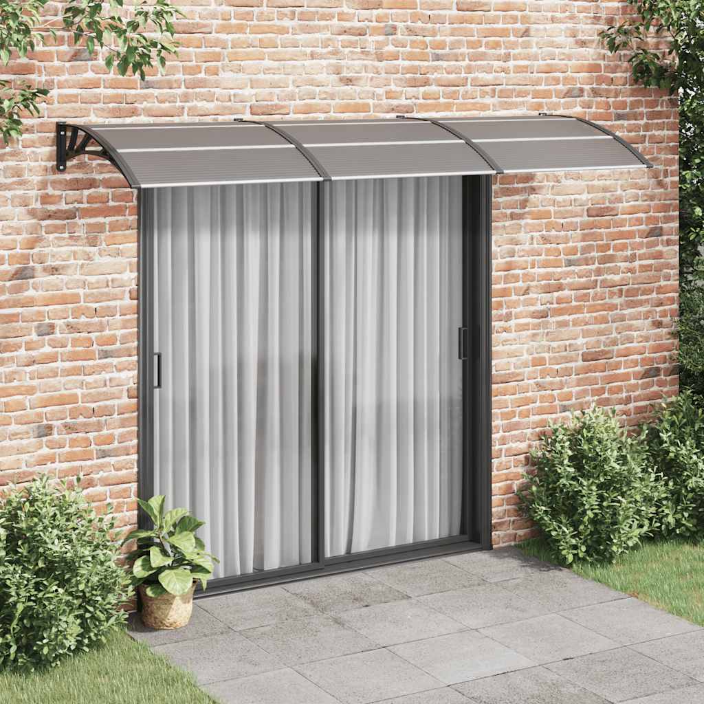 JUNG Vida Türvordach Schwarz 300x100 cm Polycarbonat