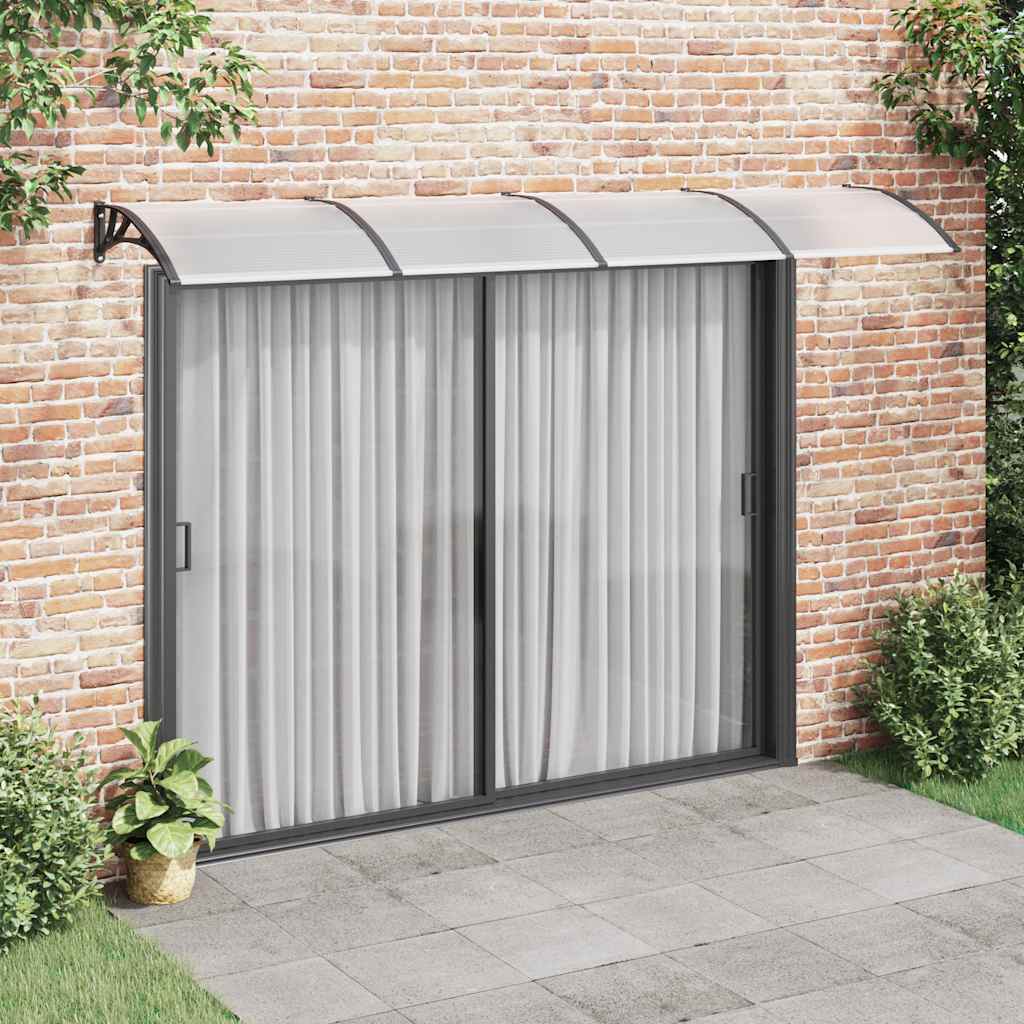 JUNG Vida Türvordach Schwarz 350x100 cm Polycarbonat