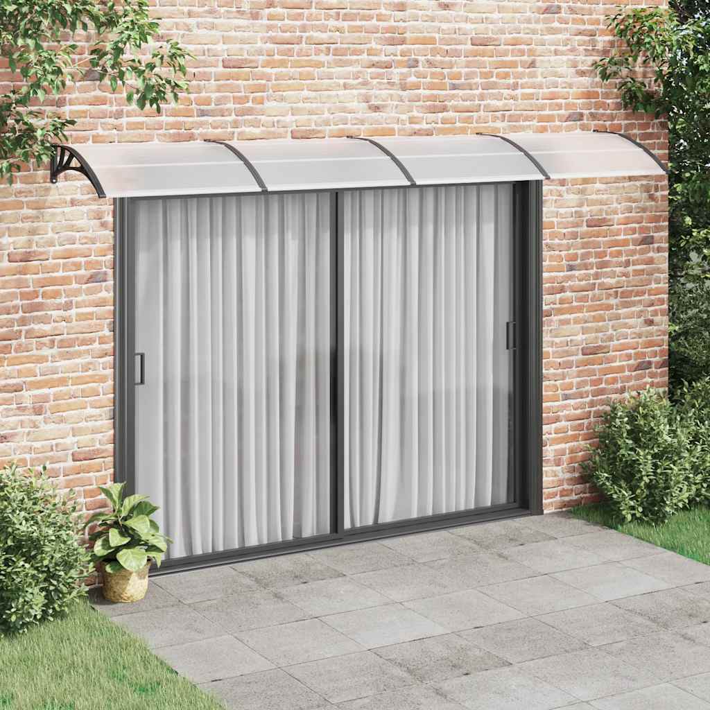 JUNG Vida Türvordach Schwarz 400x100 cm Polycarbonat