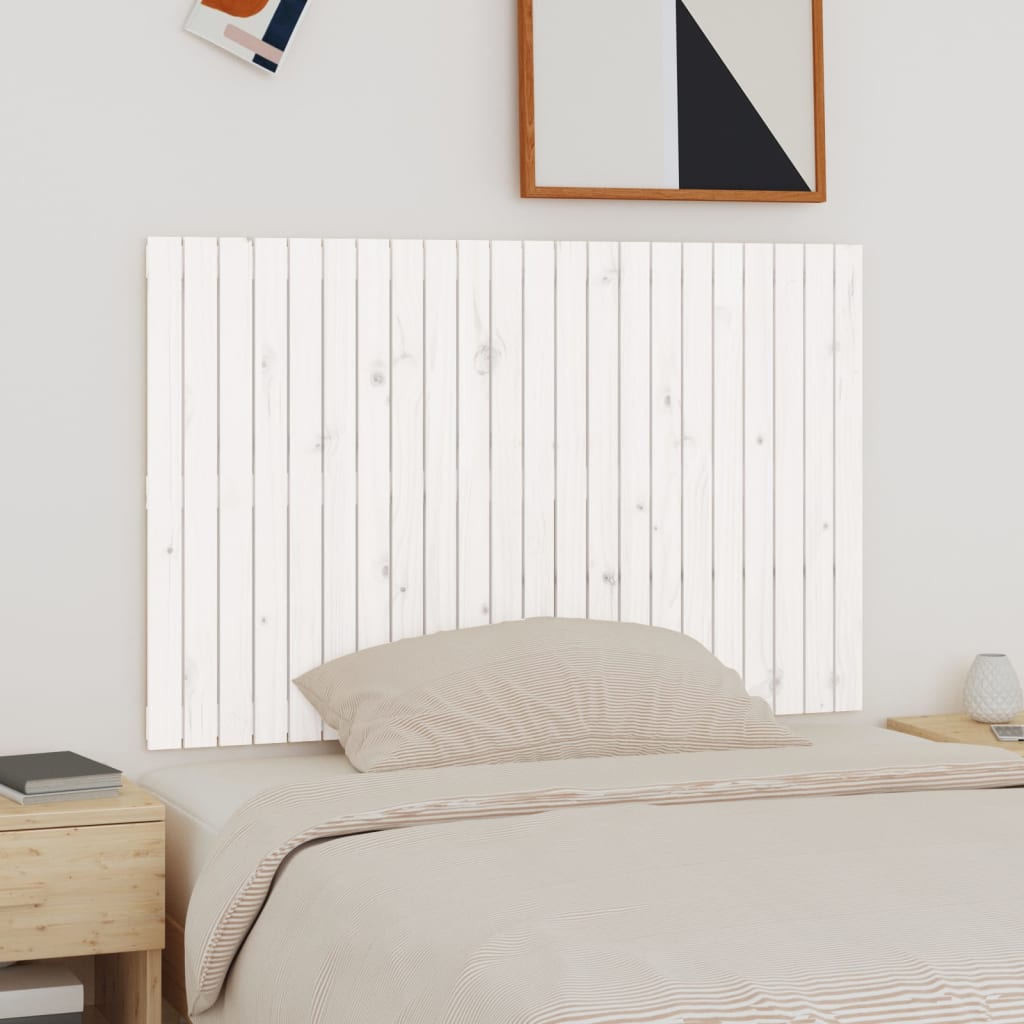 JUNG Vida Wand-Kopfteil Weiß 140x3x90 cm Massivholz Kiefer