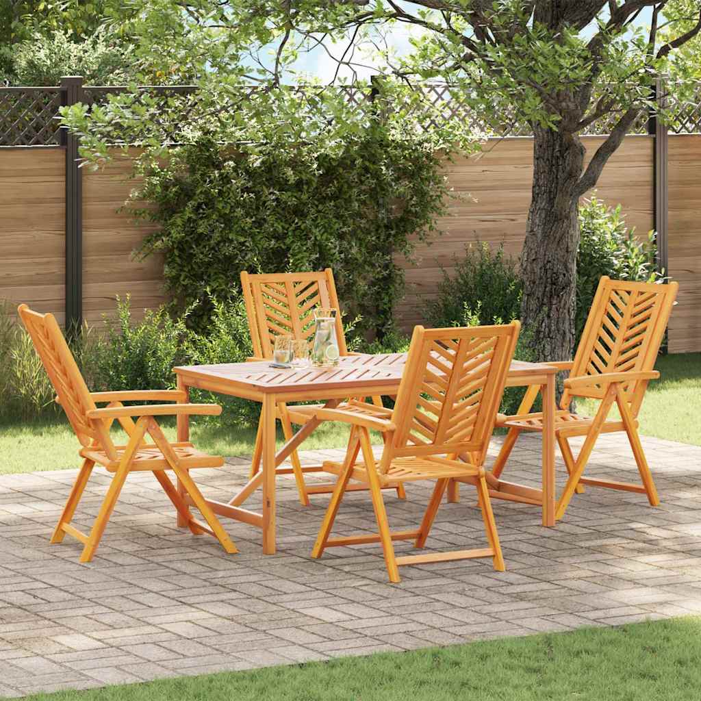 JUNG Vida Garten Essgruppe 5 pcs Braun Massivholz Akazie