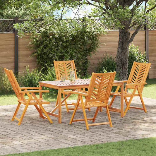 JUNG Vida Garten Essgruppe 5 pcs Braun Massivholz Akazie