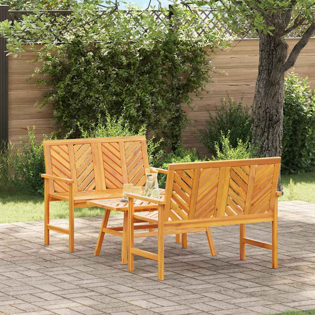 JUNG Vida Garten-Lounge-Set 3 pcs Braun Massivholz Akazie