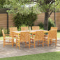JUNG Vida Esszimmerstuhl 8 pcs Natur 62,5 x 59 x 89 cm Massivholz Akazie