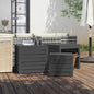 JUNG Vida 3-tlg. Gartenbox-Set Grau Massivholz Kiefer
