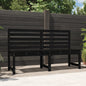 JUNG Vida Gartenbank Schwarz 157,5 cm Massivholz Kiefer