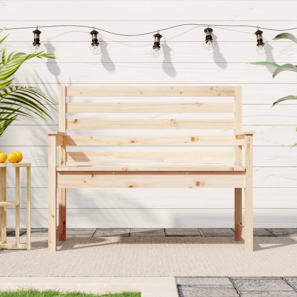 JUNG Vida Gartenbank 109x48x91,5 cm Massivholz Kiefer