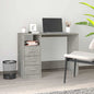 JUNG Vida Schreibtisch mit Schubladen Betongrau 102x50x76cm Holzwerkstoff