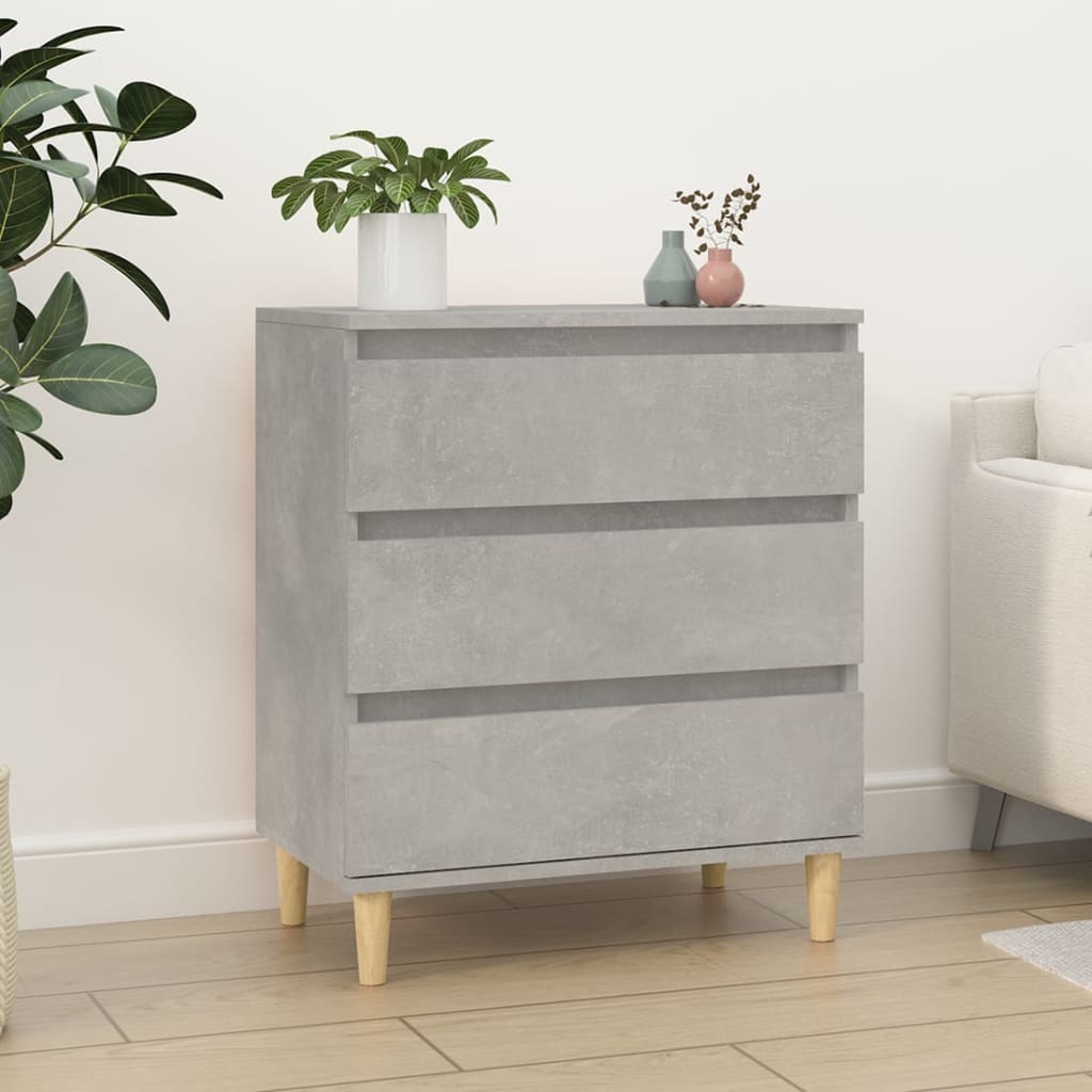 JUNG Vida Sideboard Betongrau 60x35x70 cm Holzwerkstoff
