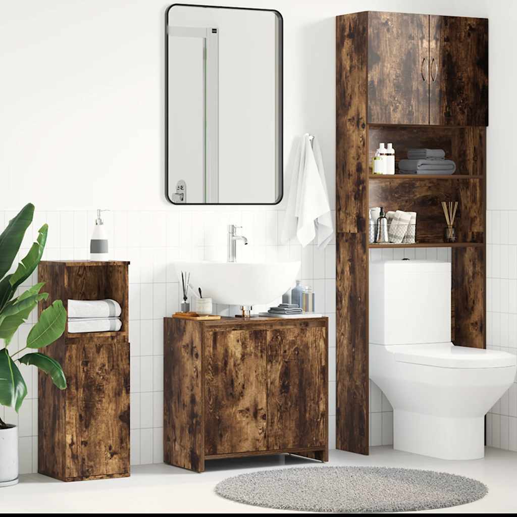 JUNG Vida Badschrank Räuchereiche 60x33x61 cm Holzwerkstoff