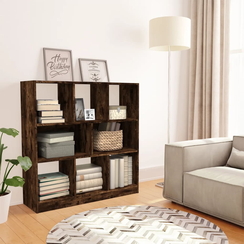JUNG Vida Bücherregal Räuchereiche 97,5x29,5x100 cm Holzwerkstoff