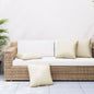 JUNG Vida Sofakissen 4 Stk. Creme 40x40 cm Stoff