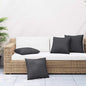 JUNG Vida Sofakissen 4 Stk. Schwarz 50x50 cm Stoff