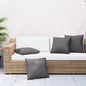 JUNG Vida Sofakissen 4 Stk. Anthrazit 60x60 cm Stoff