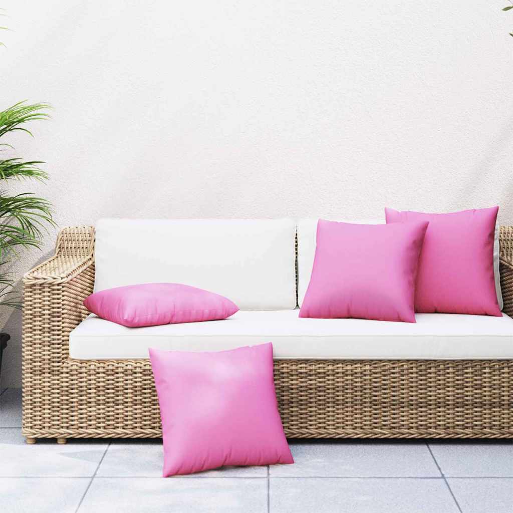 JUNG Vida Streupillows Uni 4 pcs Rosa 60 x 60 cm Polyesterstoff