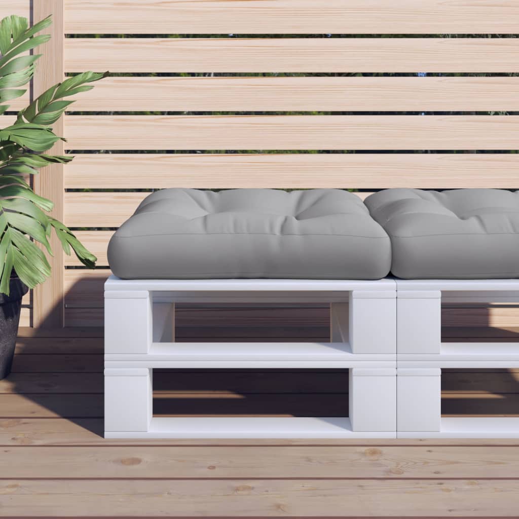 JUNG Vida Palettenkissen Grau 60x60x12 cm Stoff