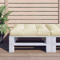 JUNG Vida Palettenkissen Creme 70x70x12 cm Stoff