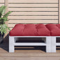 JUNG Vida Palettenkissen Weinrot 70x70x12 cm Stoff