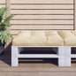 JUNG Vida Palettenkissen Beige 80x80x12 cm Stoff