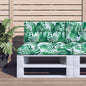 JUNG Vida Palettenkissen Blattmuster 70x40x12 cm Stoff