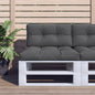 JUNG Vida Palettenkissen Anthrazit 80x40x12 cm Stoff