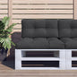 JUNG Vida Palettenkissen Schwarz 80x40x12 cm Stoff