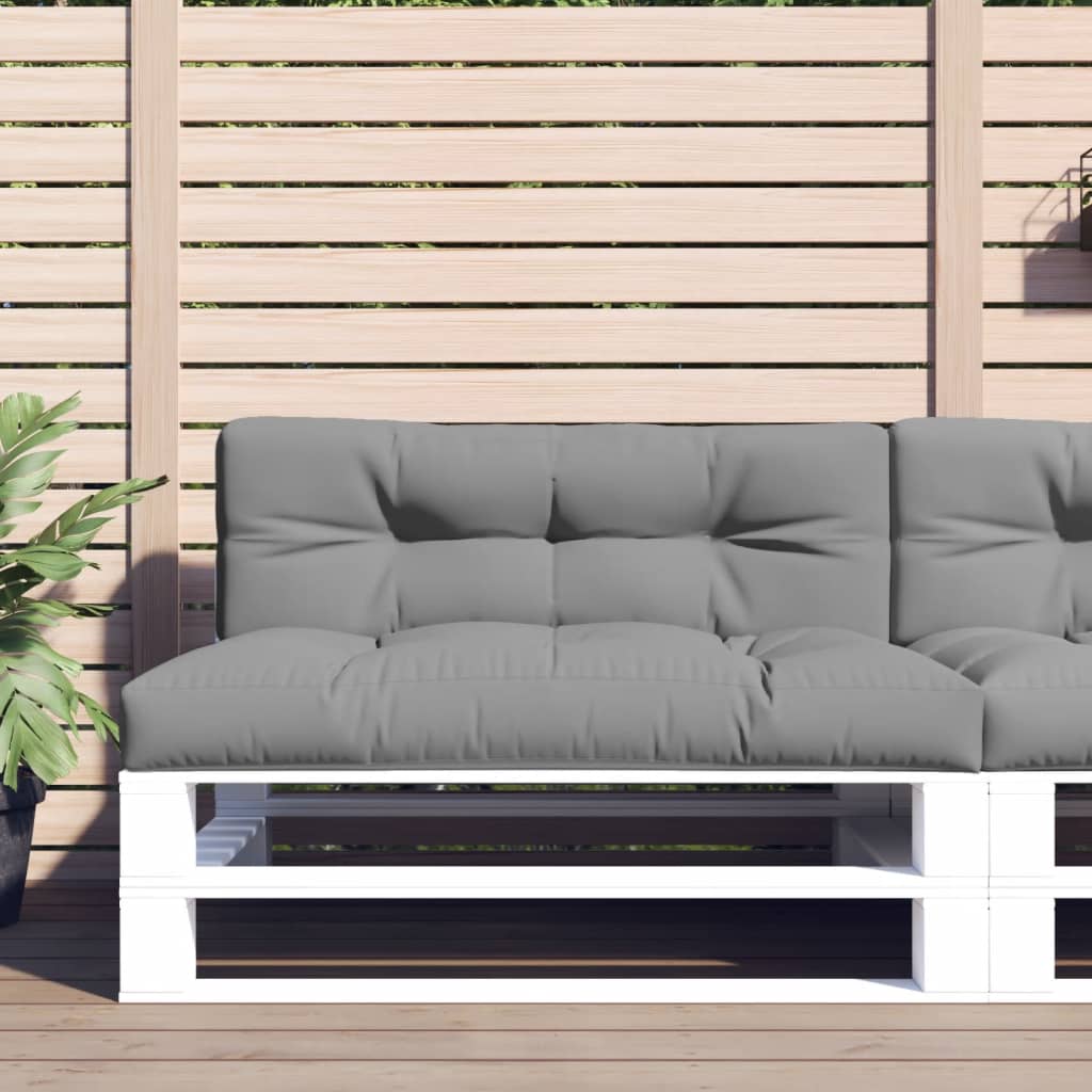 JUNG Vida Palettenkissen Grau 120x40x12 cm Stoff