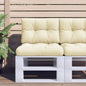 JUNG Vida Palettenkissen 2-tlg. Creme Stoff