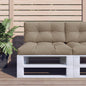 JUNG Vida Palettenkissen 2-tlg. Taupe Stoff