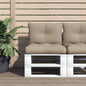 JUNG Vida Palettenkissen 2-tlg. Taupe Stoff