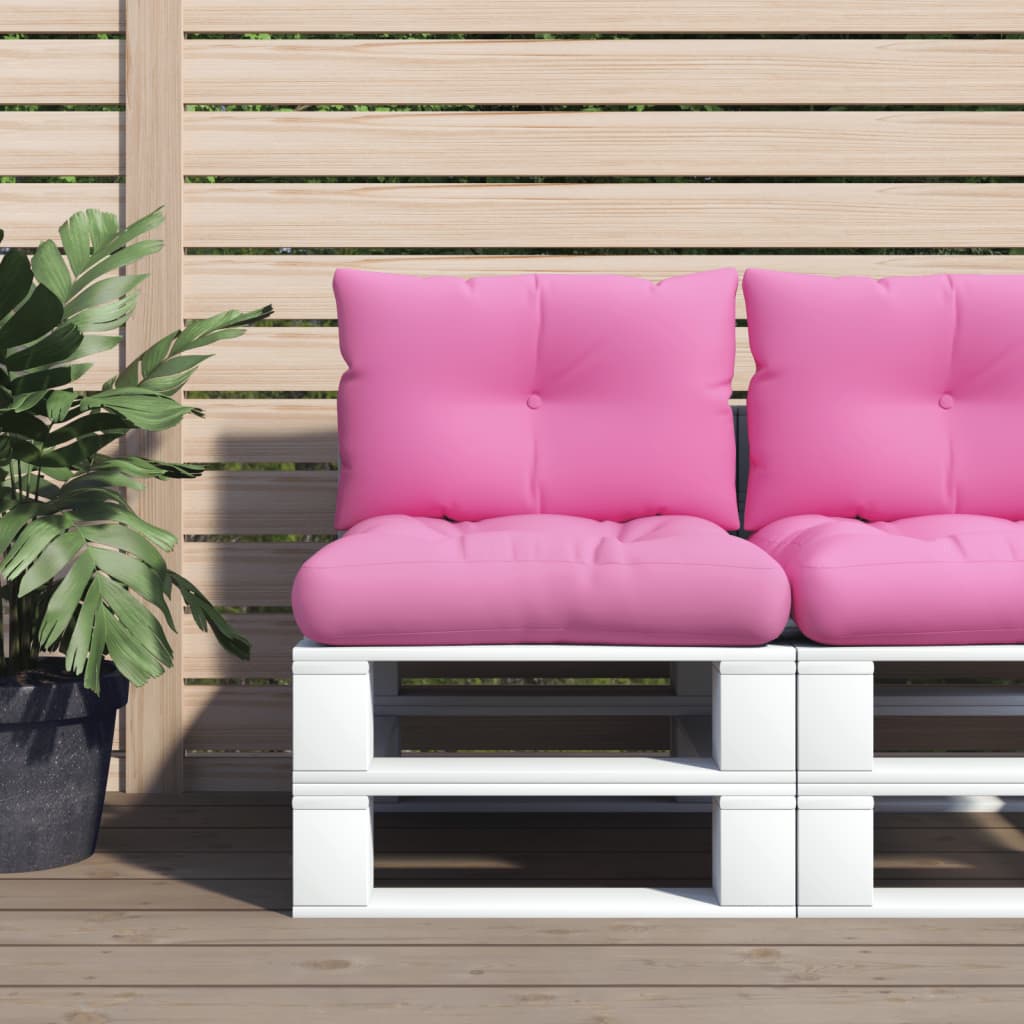 JUNG Vida Palettenkissen 2 Stk. Rosa Oxford-Gewebe