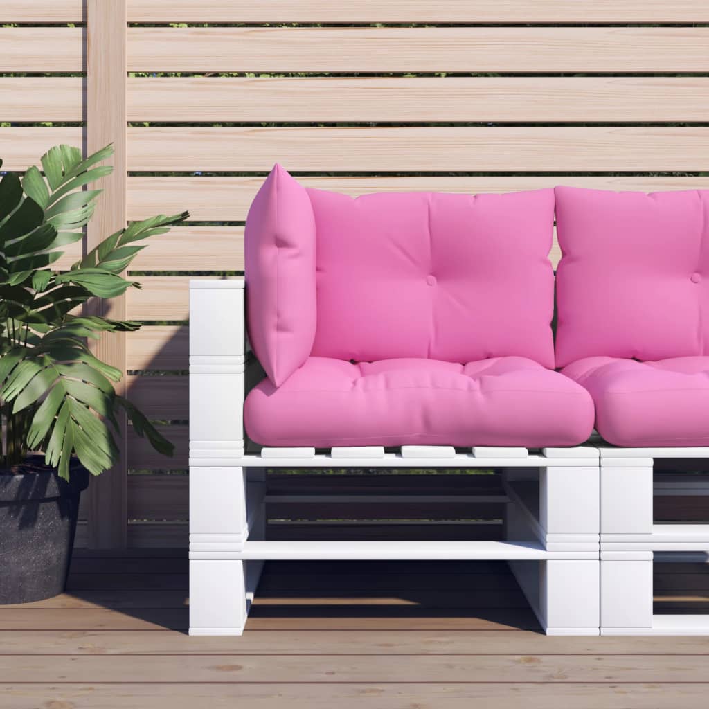 JUNG Vida Palettenkissen 3 Stk. Rosa Oxford-Stoff