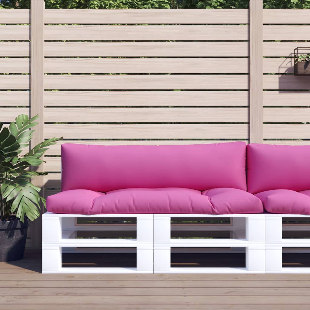 JUNG Vida Palettenkissen 2 Stk. Rosa Oxford-Gewebe