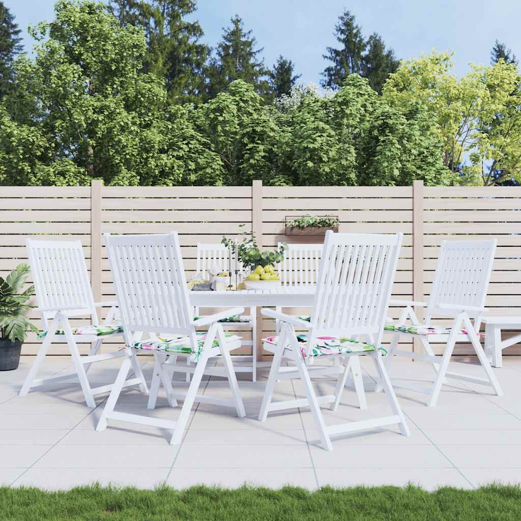 JUNG Vida Gartenstuhl-Kissen 6 Stk. Mehrfarbig 40x40x4 cm Stoff