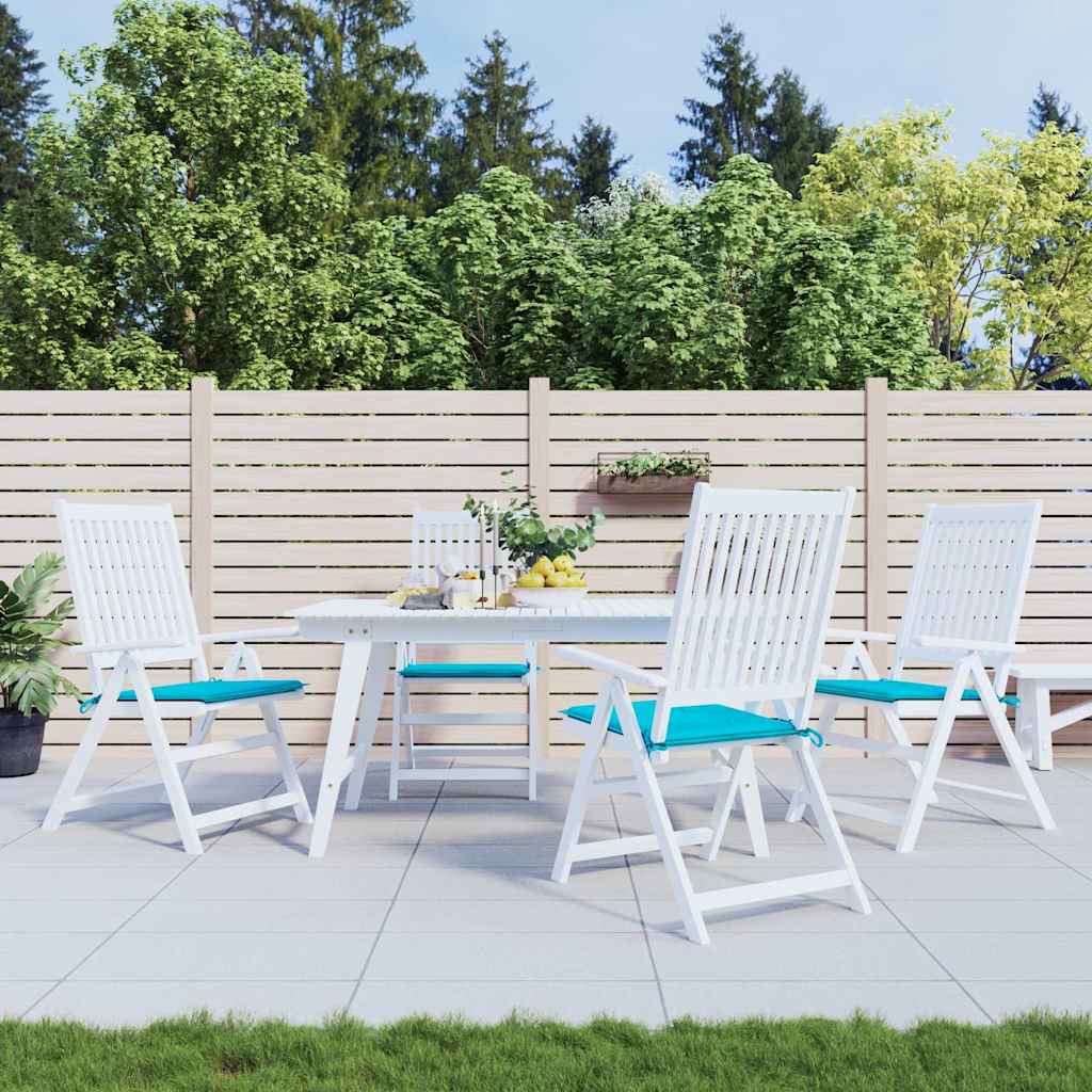 JUNG Vida Gartenstuhl-Kissen 4 Stk. Türkis 40x40x4 cm Stoff