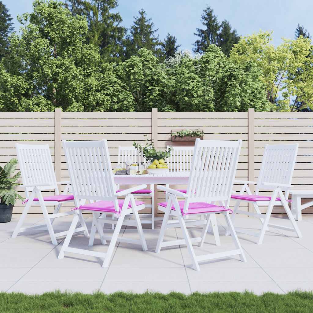 JUNG Vida Gartenstuhl-Kissen 6 Stk. Rosa 50x50x4 cm Stoff