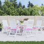 JUNG Vida Gartenstuhl-Kissen 6 Stk. Rosa 50x50x4 cm Stoff