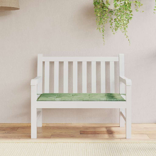 JUNG Vida Gartenbank-Auflage Blattmuster 100x50x4 cm Oxford-Gewebe